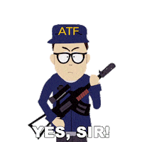 Gun Yes Sticker by South Park
