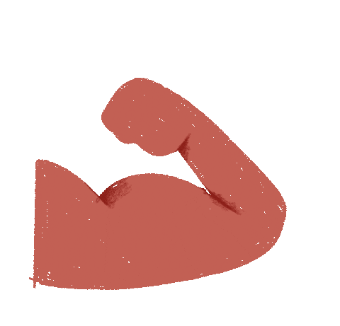 Flex Muscle Sticker by Doist