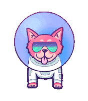 Outer Space Running Sticker by Willem Dafriend