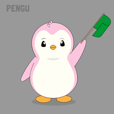 Girl Waving GIF by Pudgy Penguins