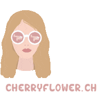cherryflowerch glasses cherryflower cherryflowerch Sticker
