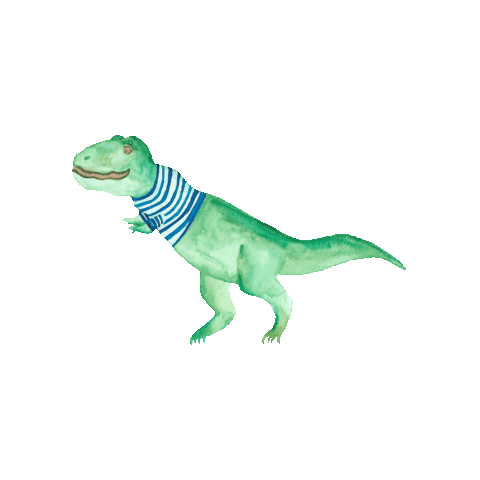 helloginger giphygifmaker dinosaur dino rex Sticker