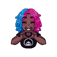 blerdofficial smile positivity brianna blerd Sticker