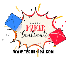 Makar Sankranti Kite Sticker by techshida