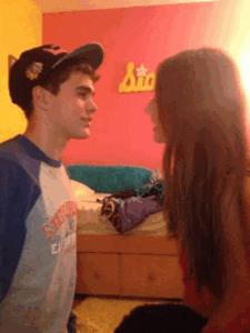 dog kiss GIF
