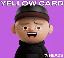 Soccer Warning GIF by OneFootball Heads