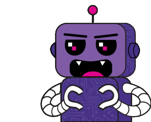 vnet_ve giphyupload love amor robot Sticker