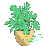 Monstera Deliciosa Reaction Sticker by Tj Blake