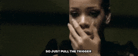 russian roulette music video so just pull the trigger GIF by Rihanna