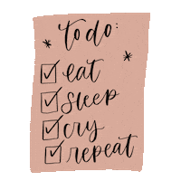 To Do Crying Sticker