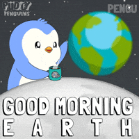 Good Morning Coffee GIF by Pudgy Penguins