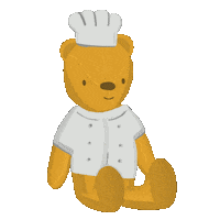 Teddy Bear Cooking Sticker