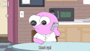 Look Up Phone Call GIF by Adult Swim