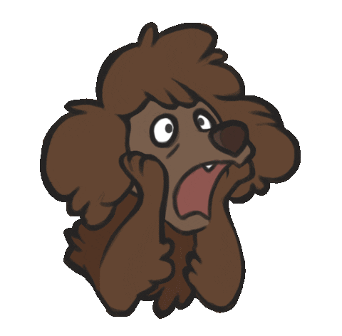 Poodle Pudel Sticker