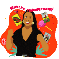 Women Empowerment Dulces Mexicanos Sticker by Loteria Candy Co