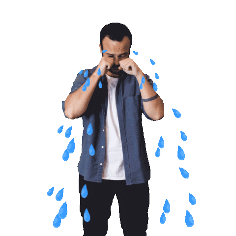 Sad Cry Sticker by blinkcut