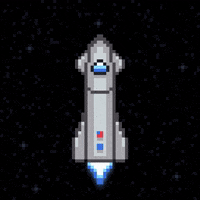 fimavectors arcade pixel art rocket 8bit GIF