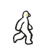 Animation Walk Sticker by lianbiglian