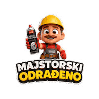 Beorol_shop beorol majstor sprej ovotijezavršeno Sticker