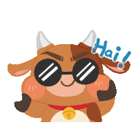 BrandovilleStickers hello hi hey brown Sticker