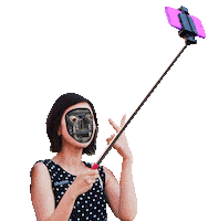 Selfie Stick Sticker by Sholim