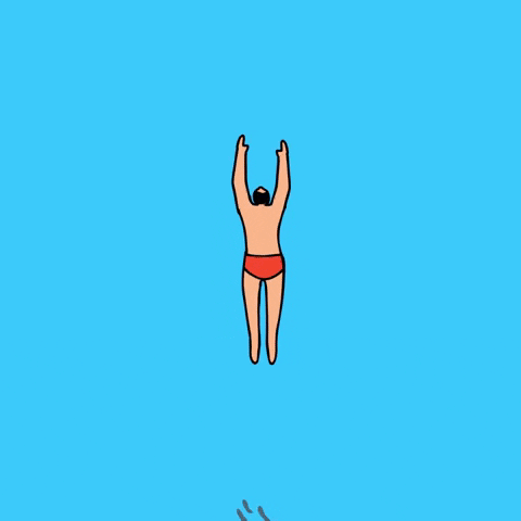 ocean swimming GIF by Percolate Galactic