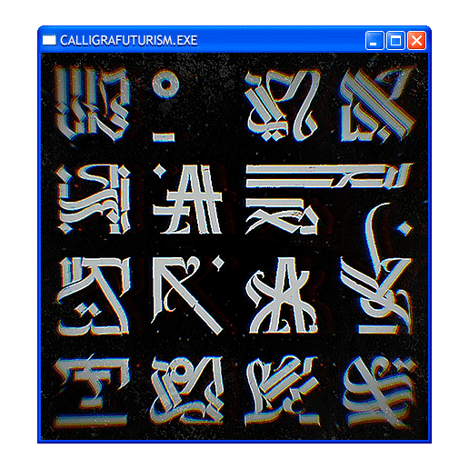 Pokras Calligrafuturism Sticker by POST-WEB