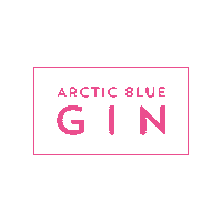 Pink Gin Alcohol Sticker by Arctic Blue Beverages
