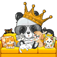 Cat Love Sticker by PandaPals