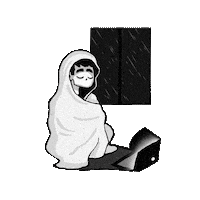 sad night Sticker by sandserif