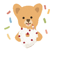 drawnbystephanie birthday happy birthday dogs cake Sticker
