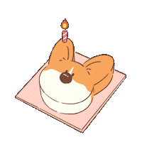 studiogoindol happy dog birthday puppy Sticker