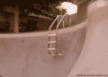 Pool Skateboarding GIF