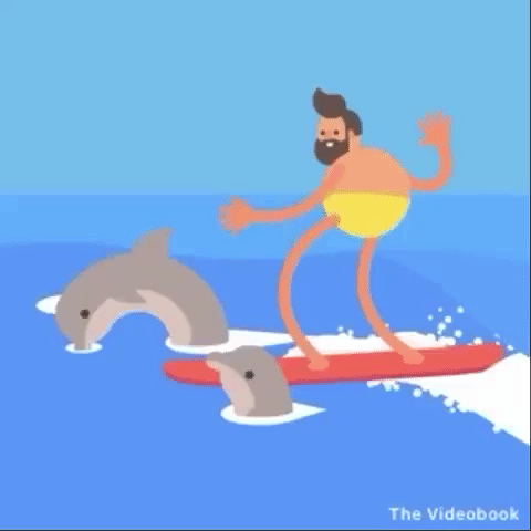 happy surf GIF by The Videobook
