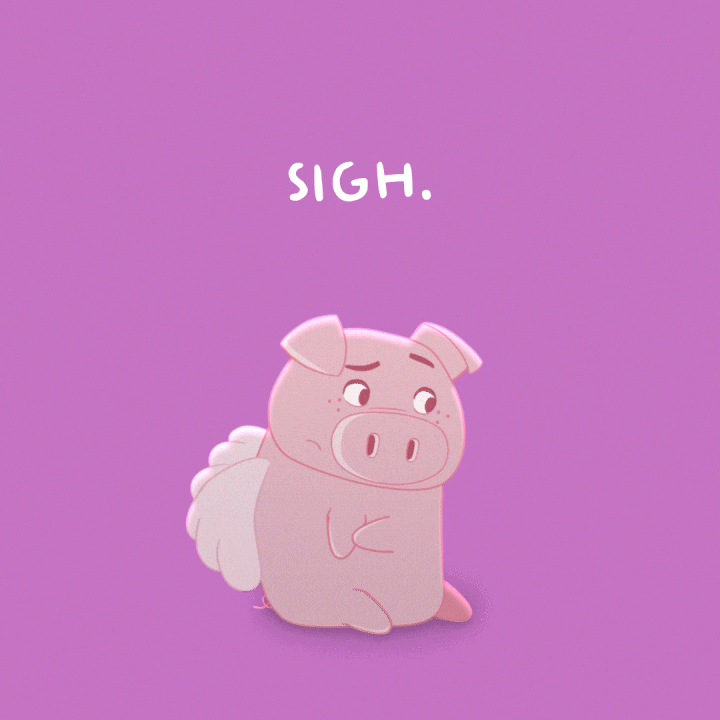 Sad Fed Up GIF by PositivelyPigasus