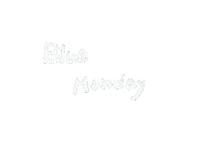 Blue Monday 白 Sticker