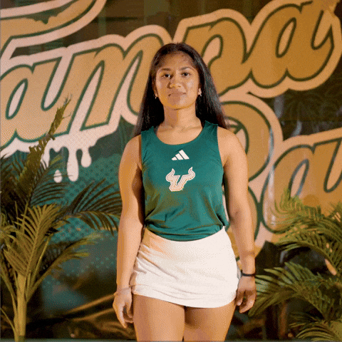 South Florida Tennis GIF by USF Athletics