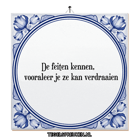 Spreuk Analyse Sticker by Tegelspreuken.nl