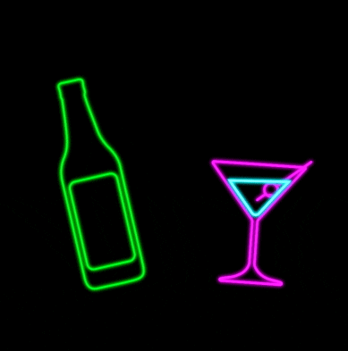 dylanreitz giphyupload cheers neon drinks GIF