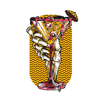 Martini Fdc Sticker by Fried Design
