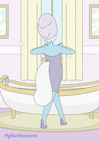 Self Care Bubbles GIF by Glow The Unicorn