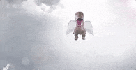 t-rex dancing GIF