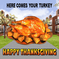 Roast Turkey Happy Thanksgiving GIF