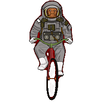zergioart monkey universe astronaut einstein Sticker