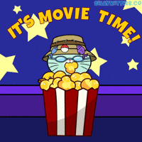 Movie Time Popcorn GIF by Silly Kitties