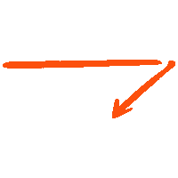 Orange Arrow Sticker by Riemu Finland