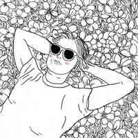 Flower Power Sleeping GIF by MaggieRAPT