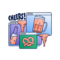 Happy Hour Cheers Sticker by Atlassian