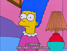 marge simpson nevermind GIF