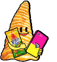 꼬깔티콘 Sticker by 롯데제과